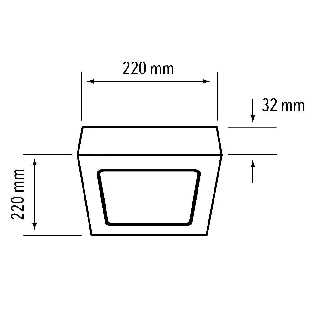 LAMPARA PLAFON LED TECHO 18 W LUZ DE DIA INTERIORES NO ATENUABLE LED INTEGRADO 18PTLLEDC65MVN TECNOLITE
