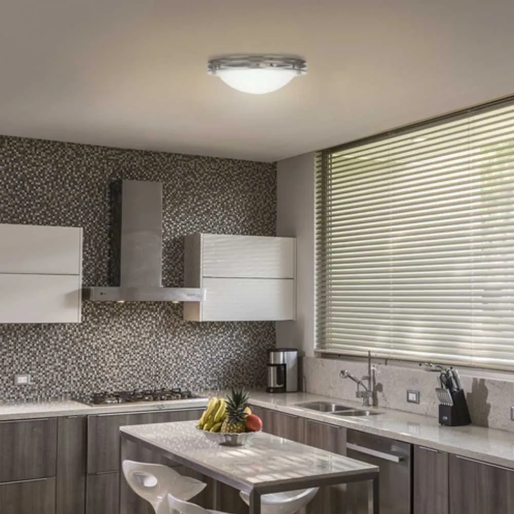LAMPARA PLAFON TECHO POTENCIA MAX. 120 W 2 BASES E27 INTERIORES NO INCLUYE FOCOS PTL-7080/S TECNOLITE