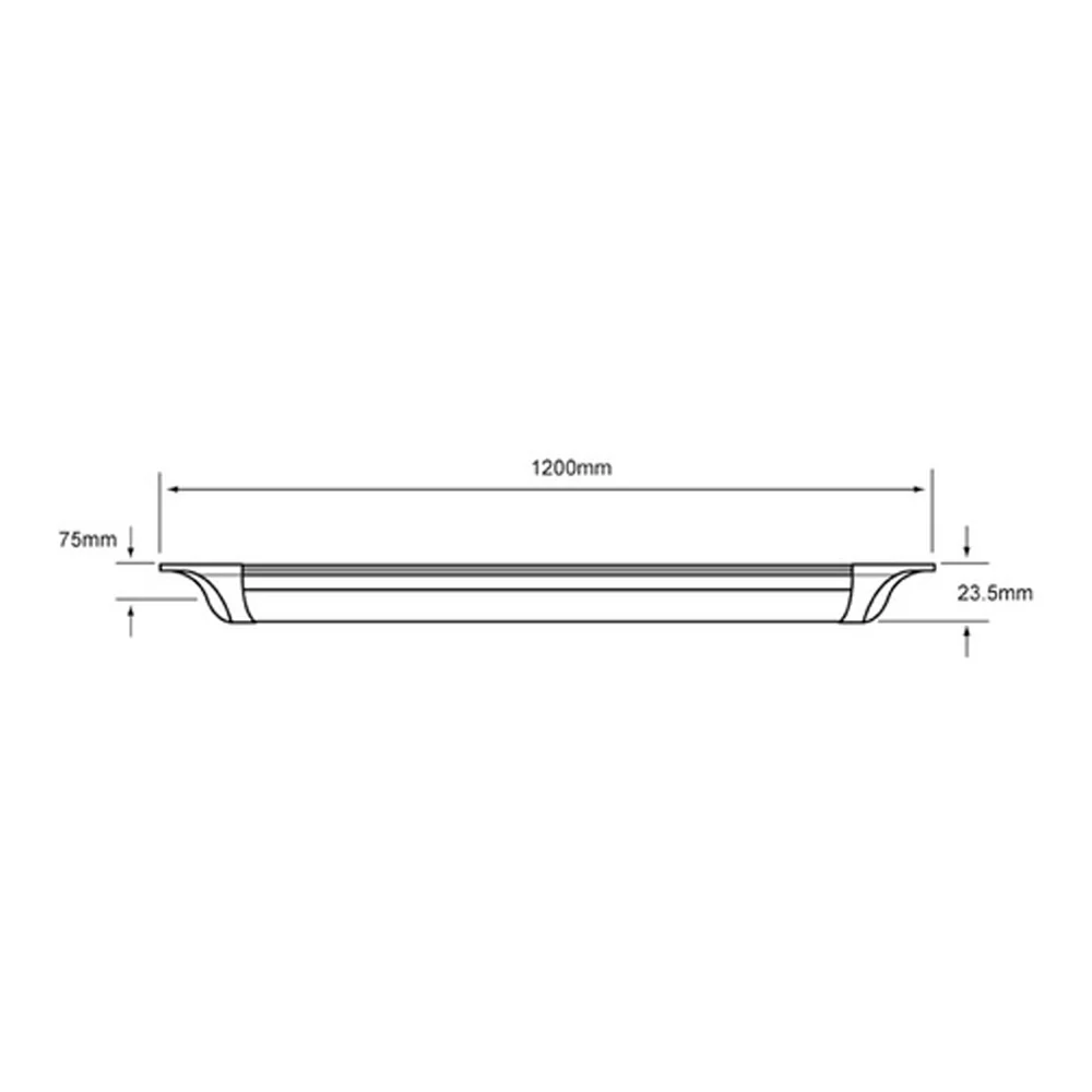 LAMPARA REGLETA LED 1.20 M SOBREPONER 36 W LUZ BLANCA NEUTRA NO ATENUABLE LED INTEGRADO 36FLCPLED40MVSB TECNOLITE