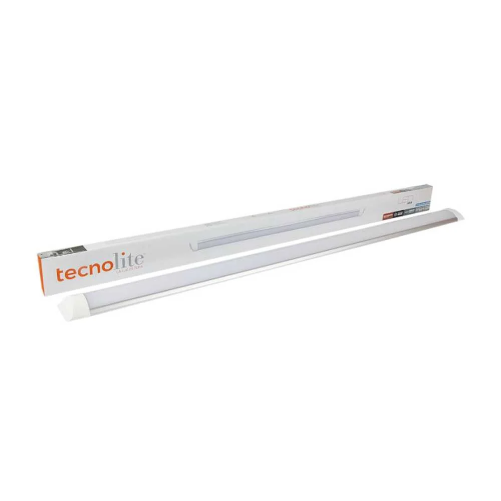 LAMPARA REGLETA LED 1.20 M SOBREPONER 36 W LUZ DE DIA NO ATENUABLE LED INTEGRADO 36FLCPLED65MVSB TECNOLITE