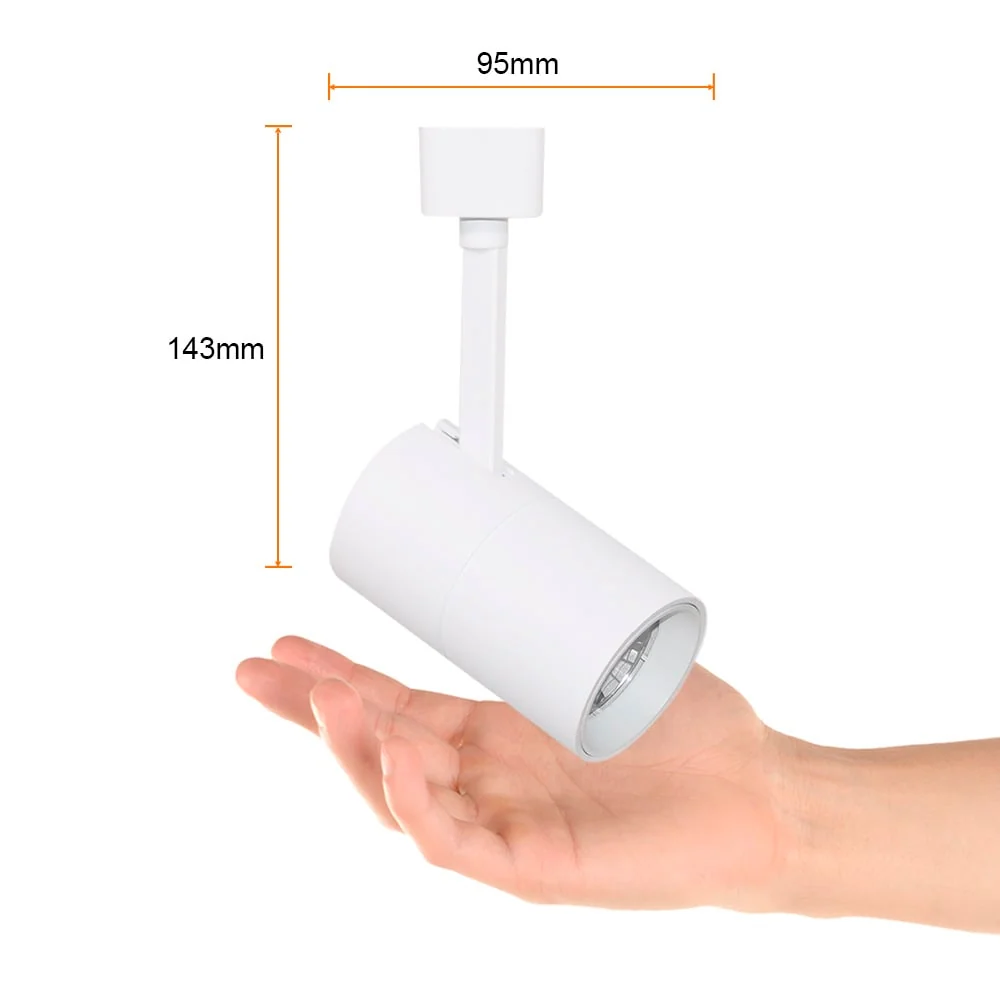 LAMPARA SPOT LED DE RIEL DIRIGIBLE 12 W LUZ BLANCA AJUSTABLE IRC 90 NO ATENUABLE 12YSNLED021MVCCB TECNOLITE