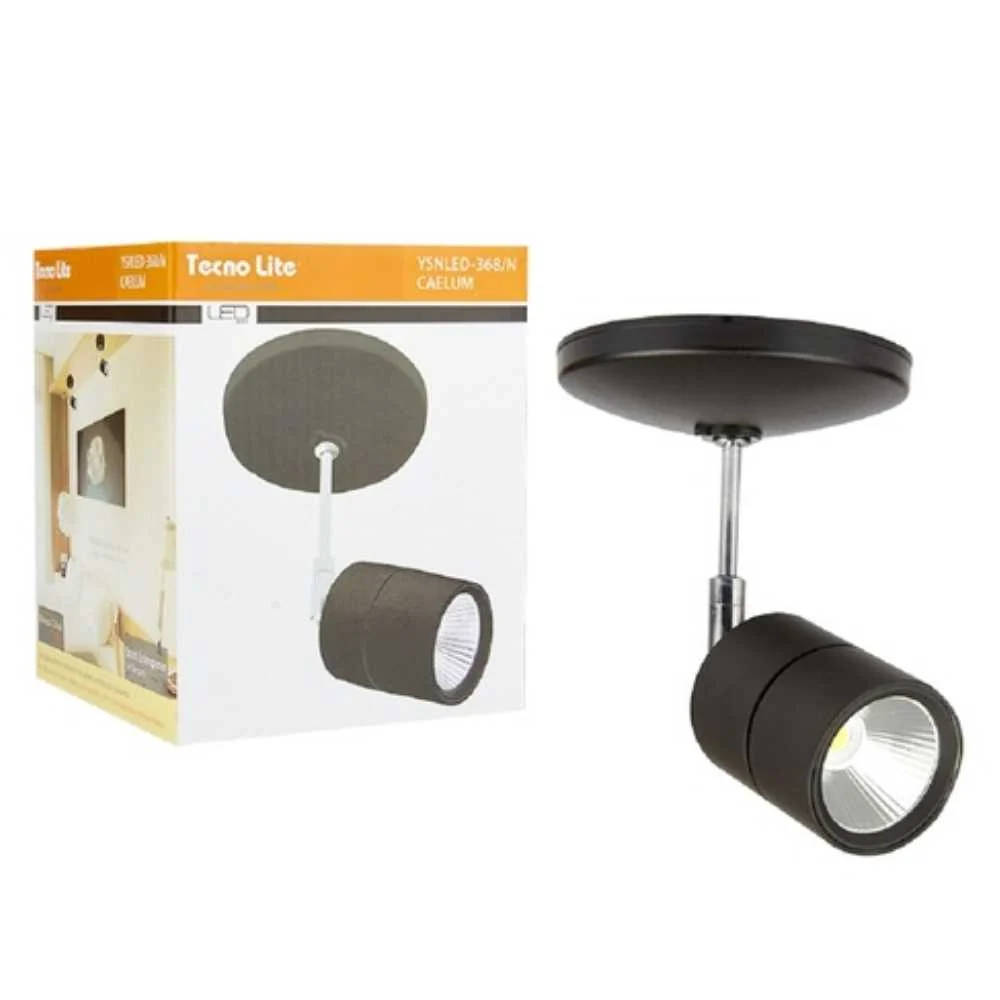 LAMPARA SPOT LED DE SOBREPONER DIRIGIBLE 12 W LUZ CALIDA BRILLANTE LED INTEGRADO YSNLED-368/N TECNOLITE