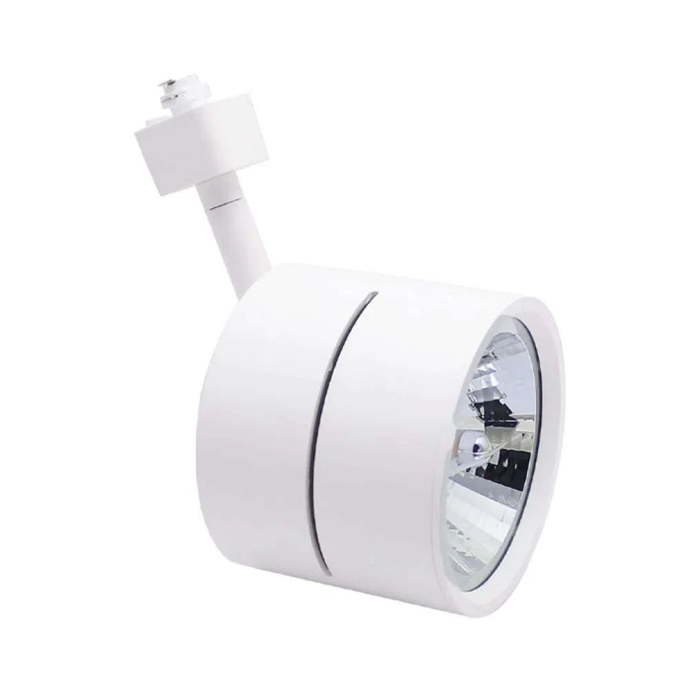 LAMPARA SPOT DE RIEL DIRIGIBLE POTENCIA MAX. 60 W BASE G53 FOCO AR111 NO INCLUIDO 60YS390MVB TECNOLITE