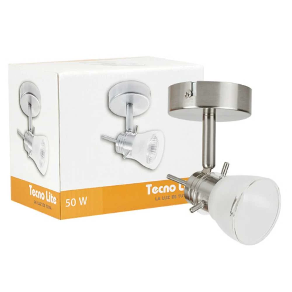 LAMPARA SPOT DE SOBREPONER DIRIGIBLE POTENCIA MAX. 50 W 1 BASE GU10 NO INCLUYE FOCO 60LVC901MVS TECNOLITE