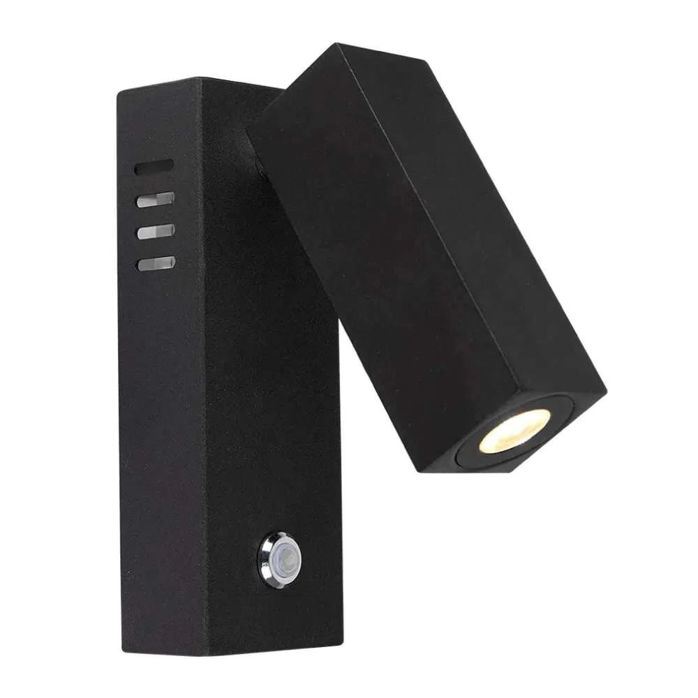 LUZ DE LECTURA LED PARED 3.4 W LUZ CALIDA BRILLANTE DIRIGIBLE TECNOLITE