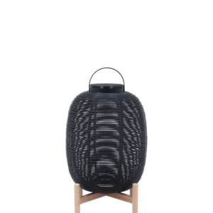 Tika lantern teak base