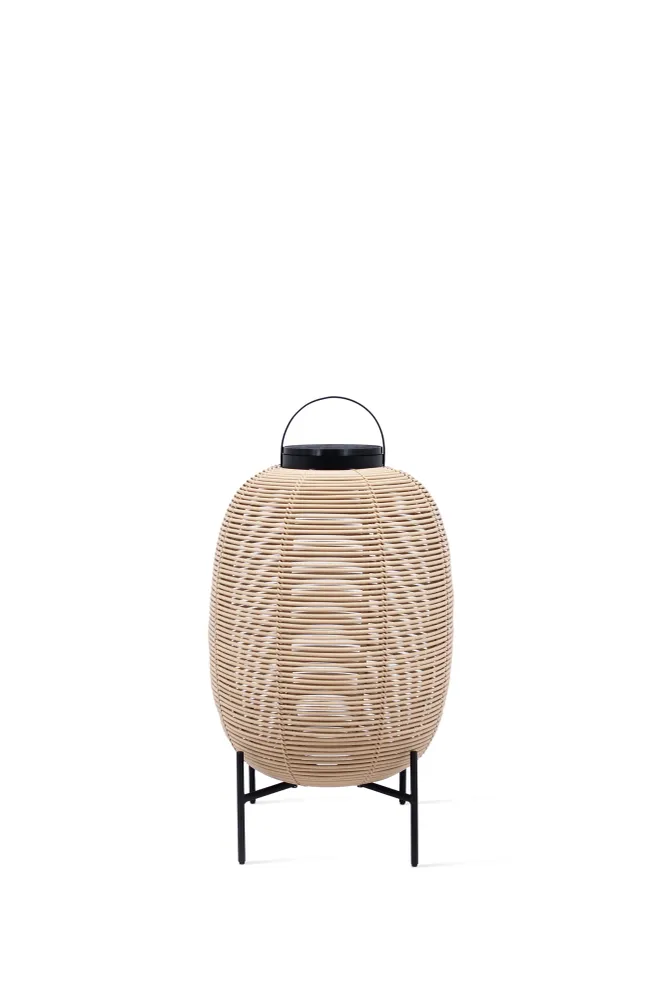 Tika lantern teak base