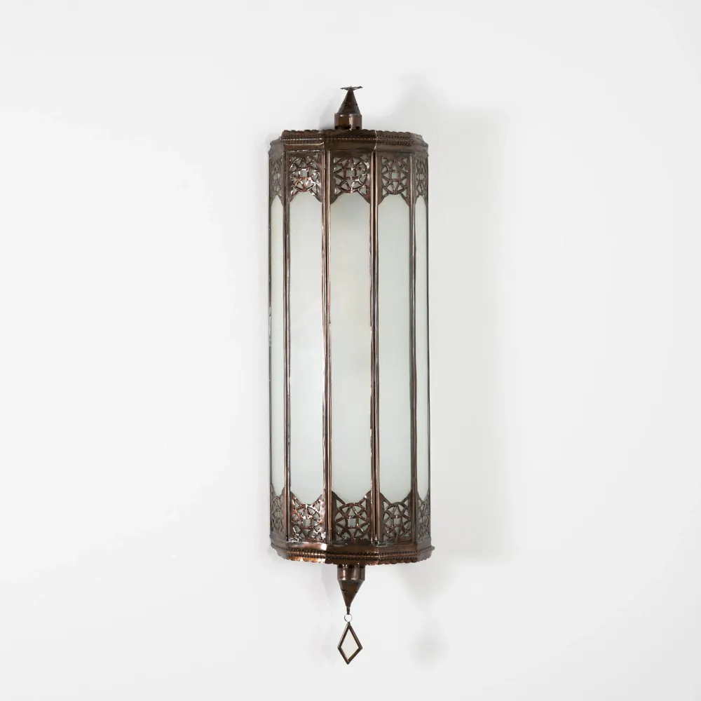 Tissa witte kristallen Arabische wandlamp 60cm