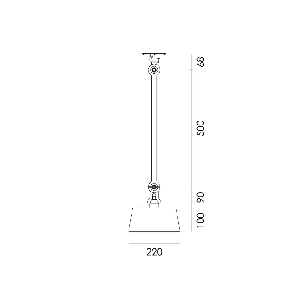 Tonone Bolt Ceiling 1 arm Upperfit plafondlamp