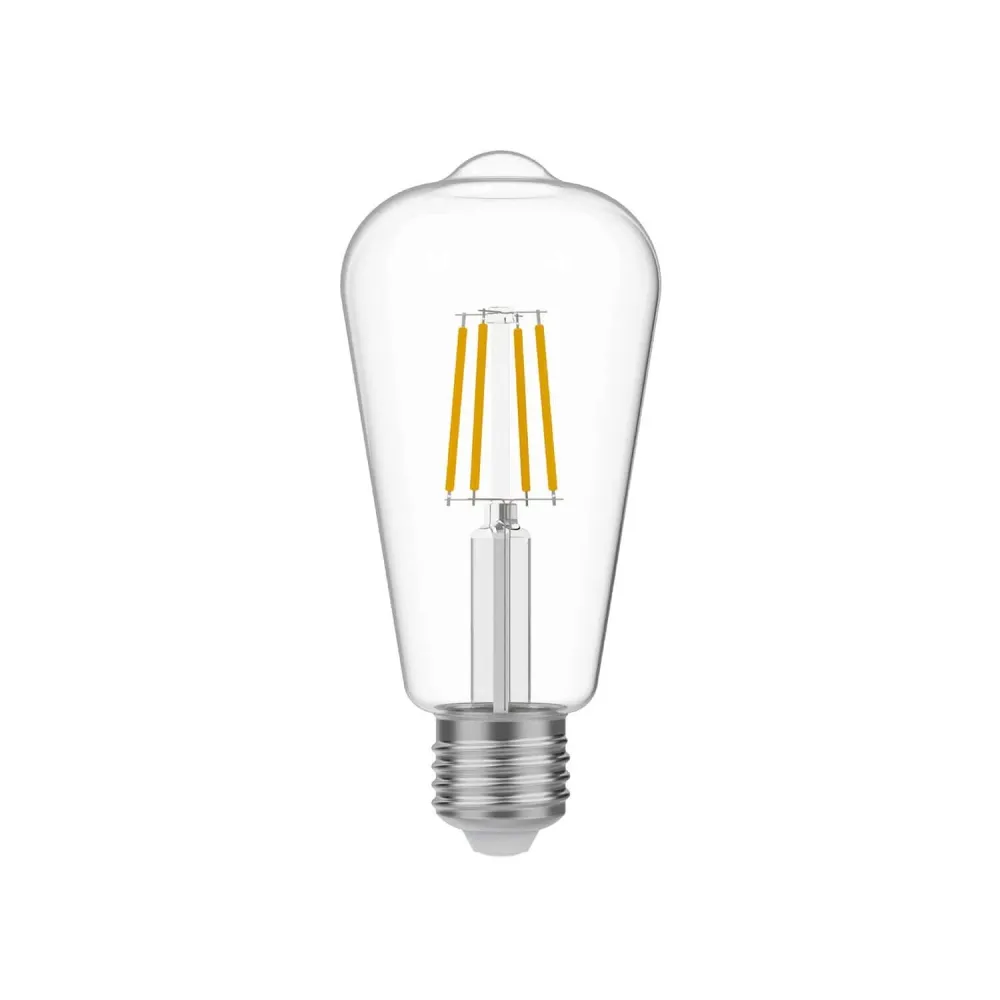 Transparante LED Lichtbron Edison ST64 4W 470Lm E27 2700K - E03