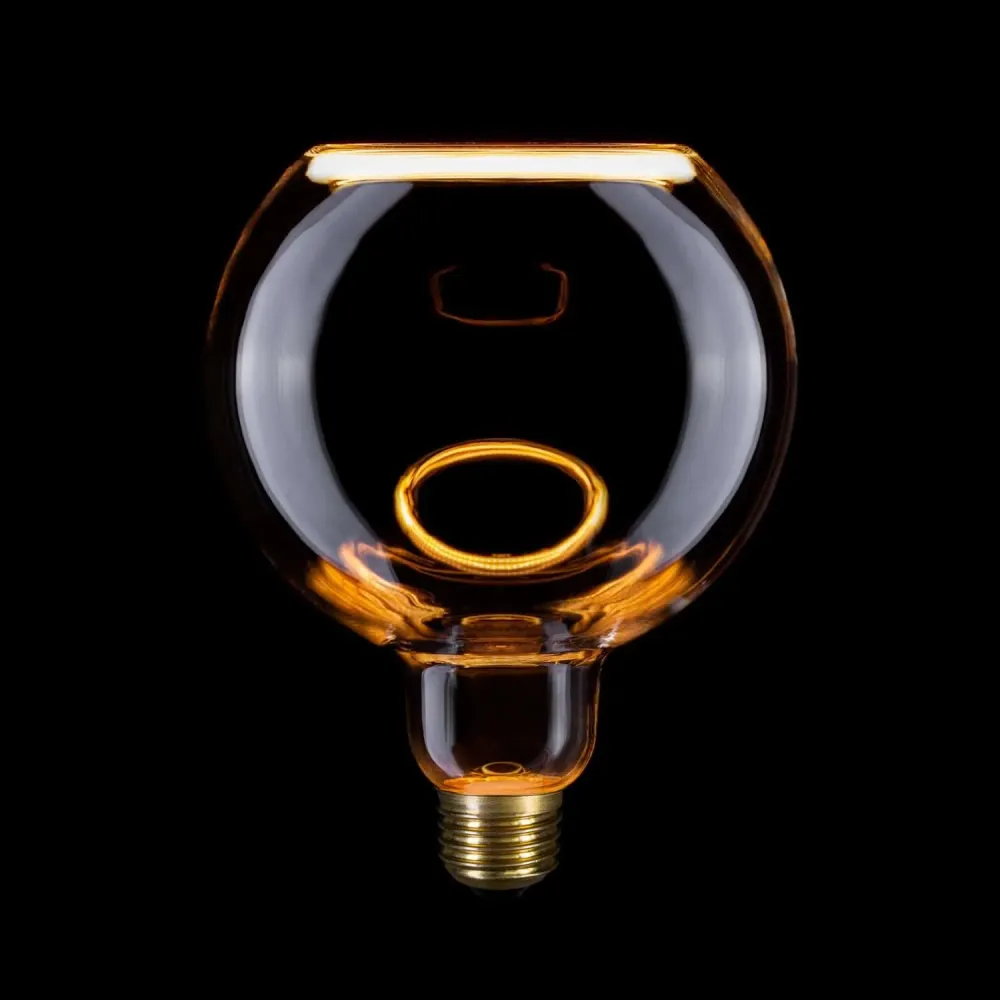 Transparante LED Lichtbron Ghost Line CRI 90 G125 4,5W 300Lm E27 2200K Dimbaar - G05