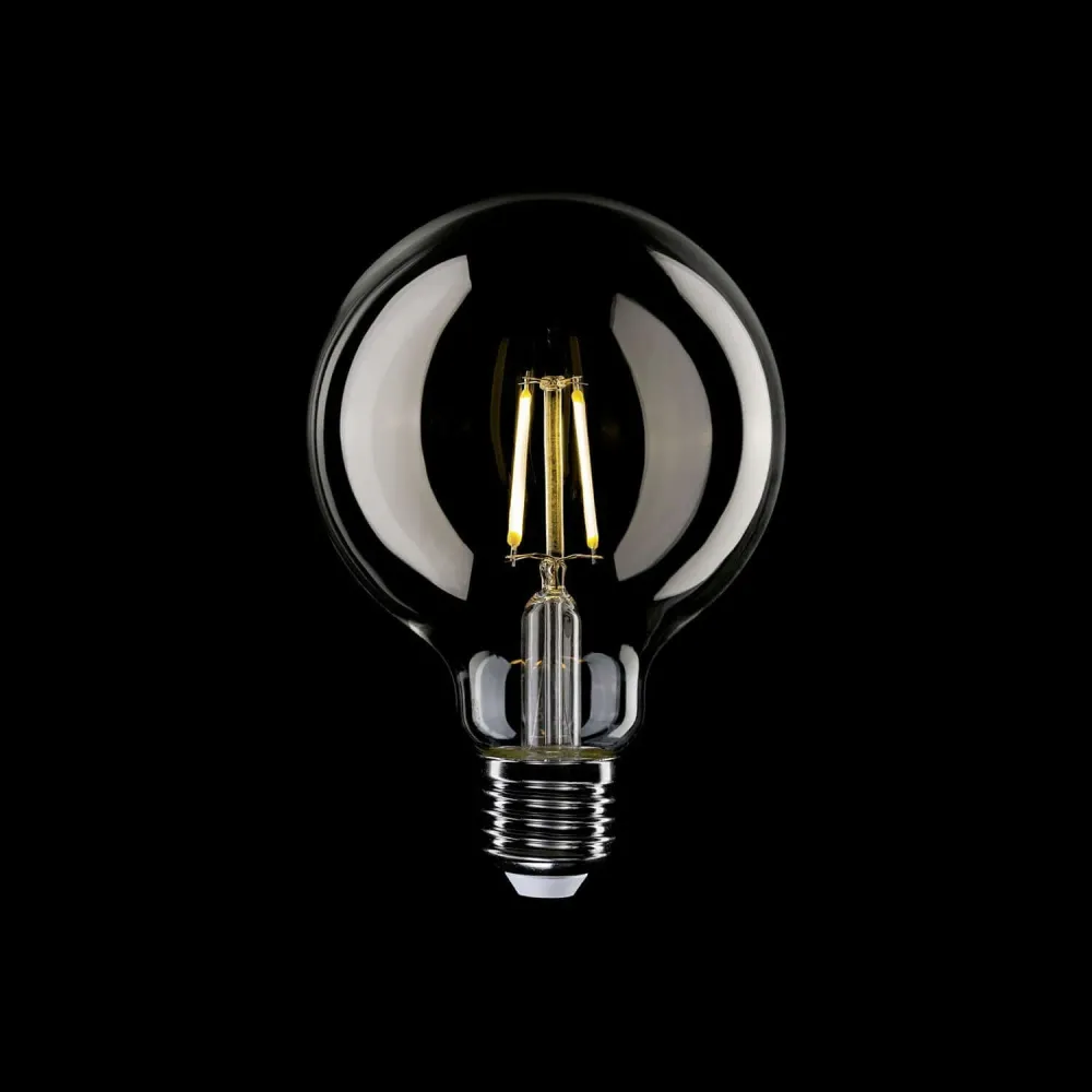 Transparante LED lichtbron Globe G95 4W 470Lm E27 2700K - E04