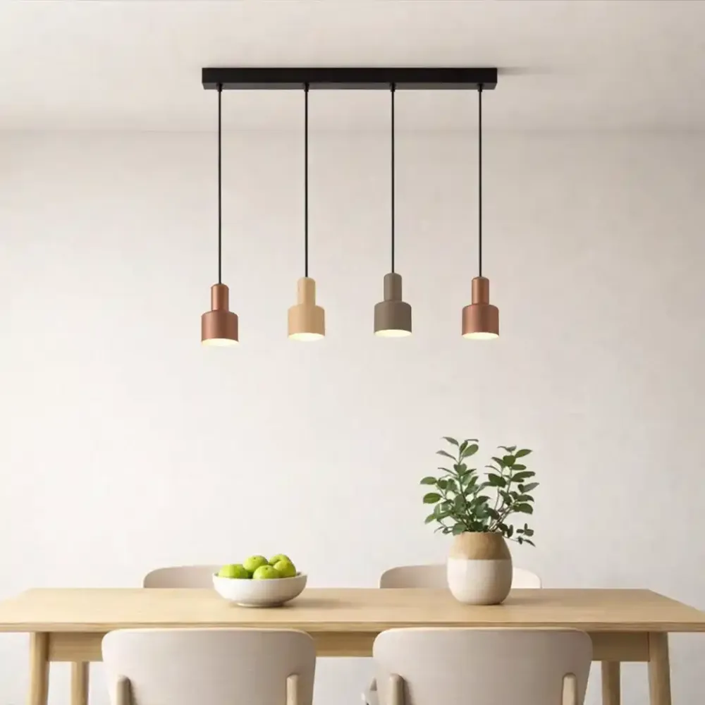 Trio Leuchten hanglamp Agudo - 4 lichts - 80 x 150 cm - zwart