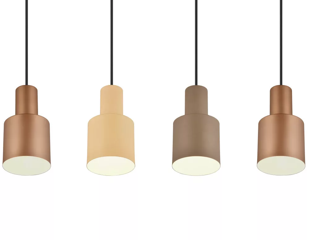 Trio Leuchten hanglamp Agudo - 4 lichts - 80 x 150 cm - zwart