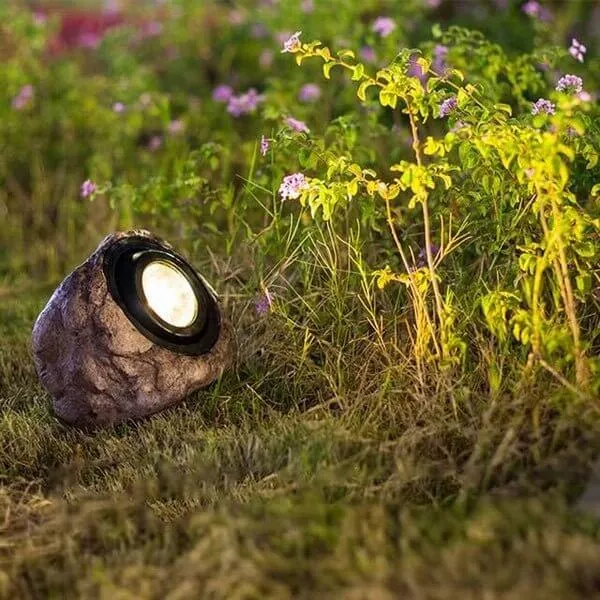 Tuinrotslamp - LED Zonne-energie Buitenlamp