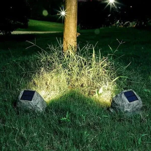 Tuinrotslamp - LED Zonne-energie Buitenlamp