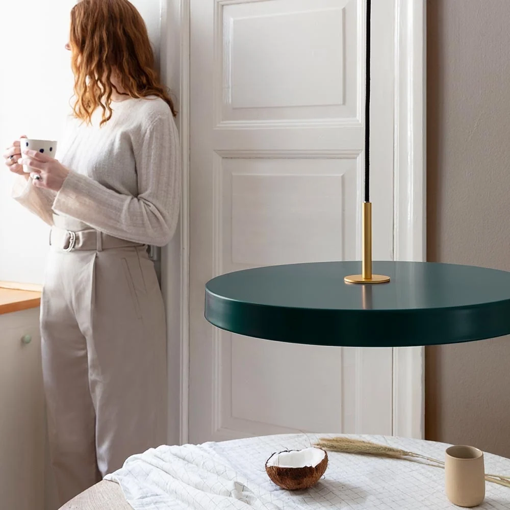 Umage Asteria Medium hanglamp forest green - met koordset - Ø 43 cm