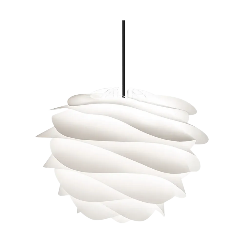 Umage Carmina Mini hanglamp white - met koordset zwart - Ø 32 cm