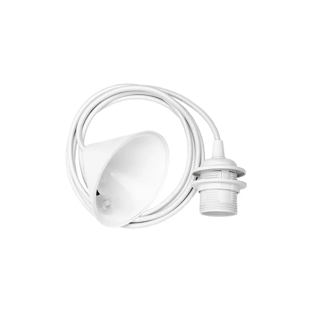 Umage Eos Large hanglamp light grey - met koordset wit - Ø 65 cm