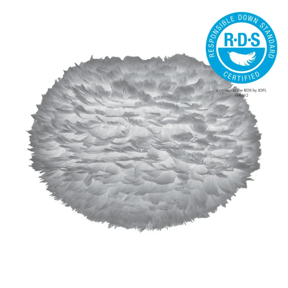 Umage Eos Large hanglamp light grey - met koordset wit - Ø 65 cm