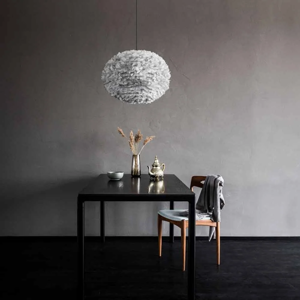 Umage Eos Large hanglamp light grey - met koordset wit - Ø 65 cm