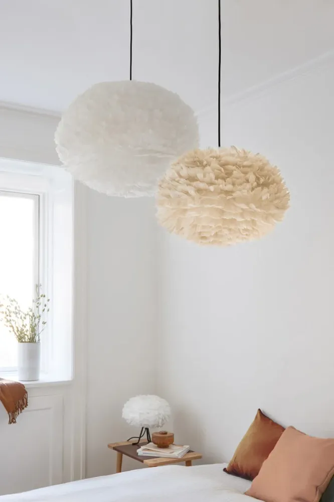 Umage Eos Large hanglamp white - met koordset zwart - Ø 65 cm
