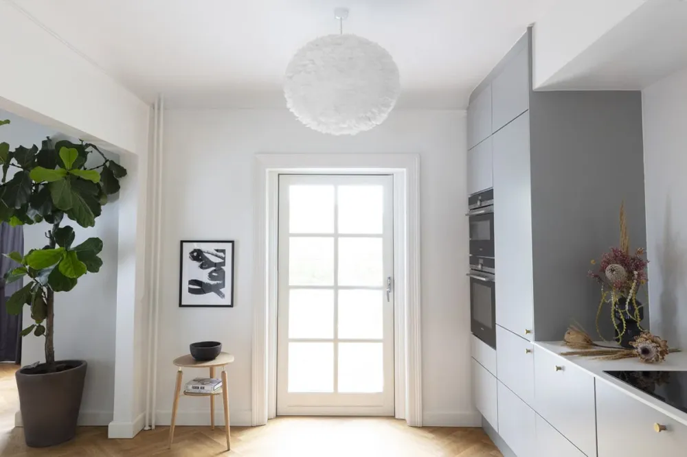 Umage Eos Large hanglamp white - met koordset zwart - Ø 65 cm