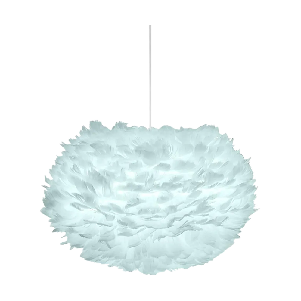 Umage Eos Medium hanglamp light blue - met koordset wit - Ø 45 cm