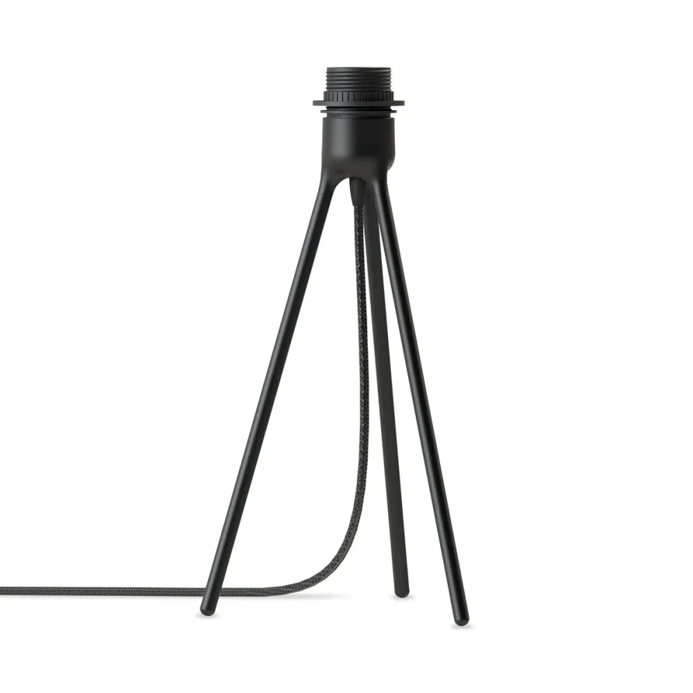 Umage Eos Medium tafellamp light brown - met tripod zwart - Ø 45 cm
