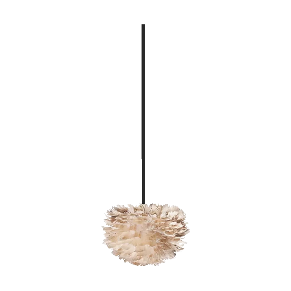 Umage Eos Micro hanglamp light brown - met koordset zwart - Ø 22 cm