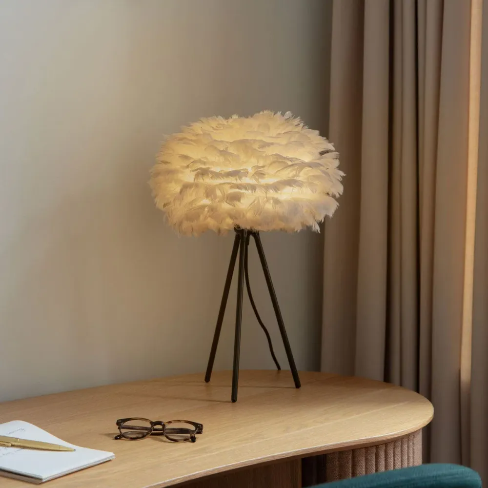 Umage Eos Micro tafellamp white - verstelbare tafelstandaard zwart - 22