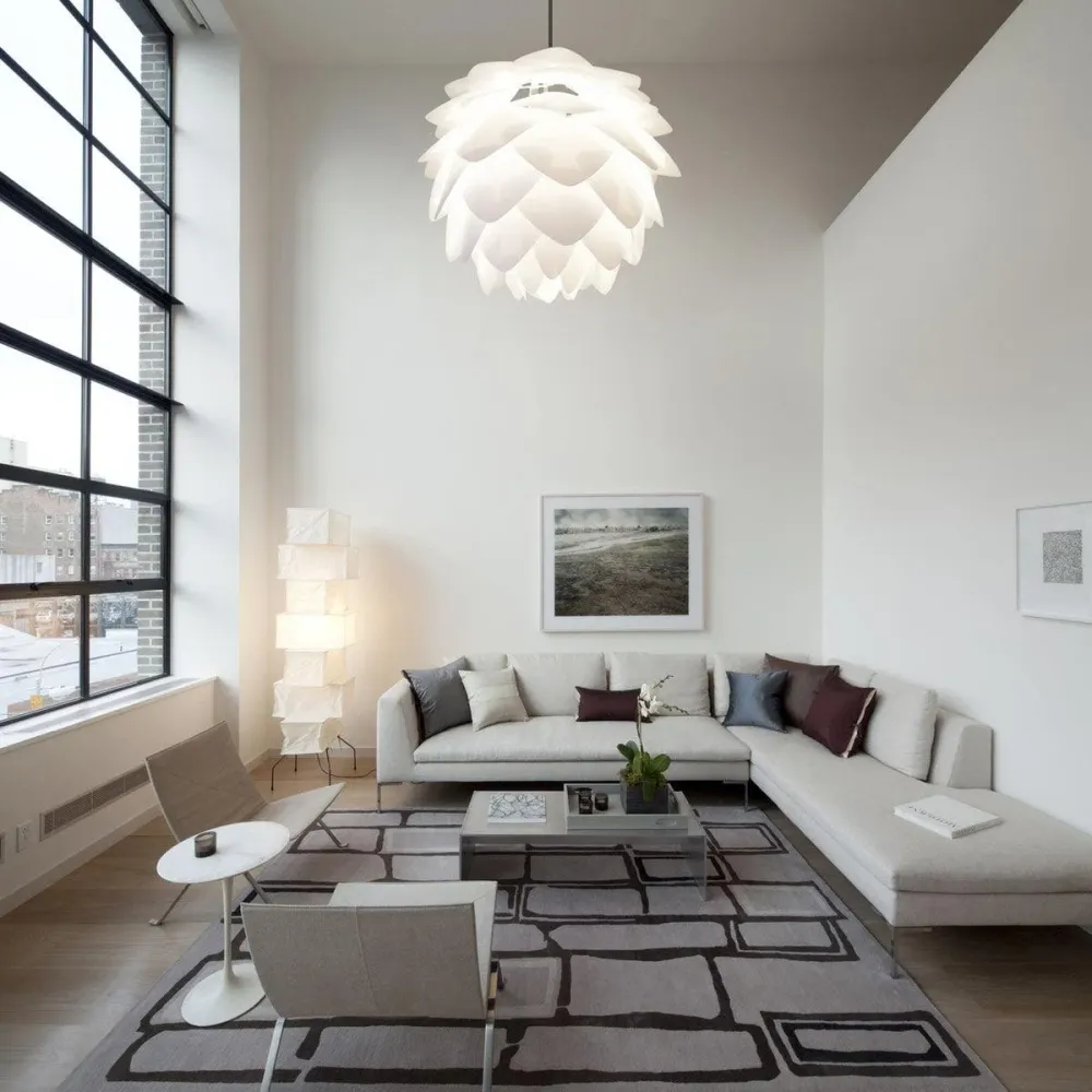 Umage Silvia Medium hanglamp white - met koordset zwart - Ø 50 cm