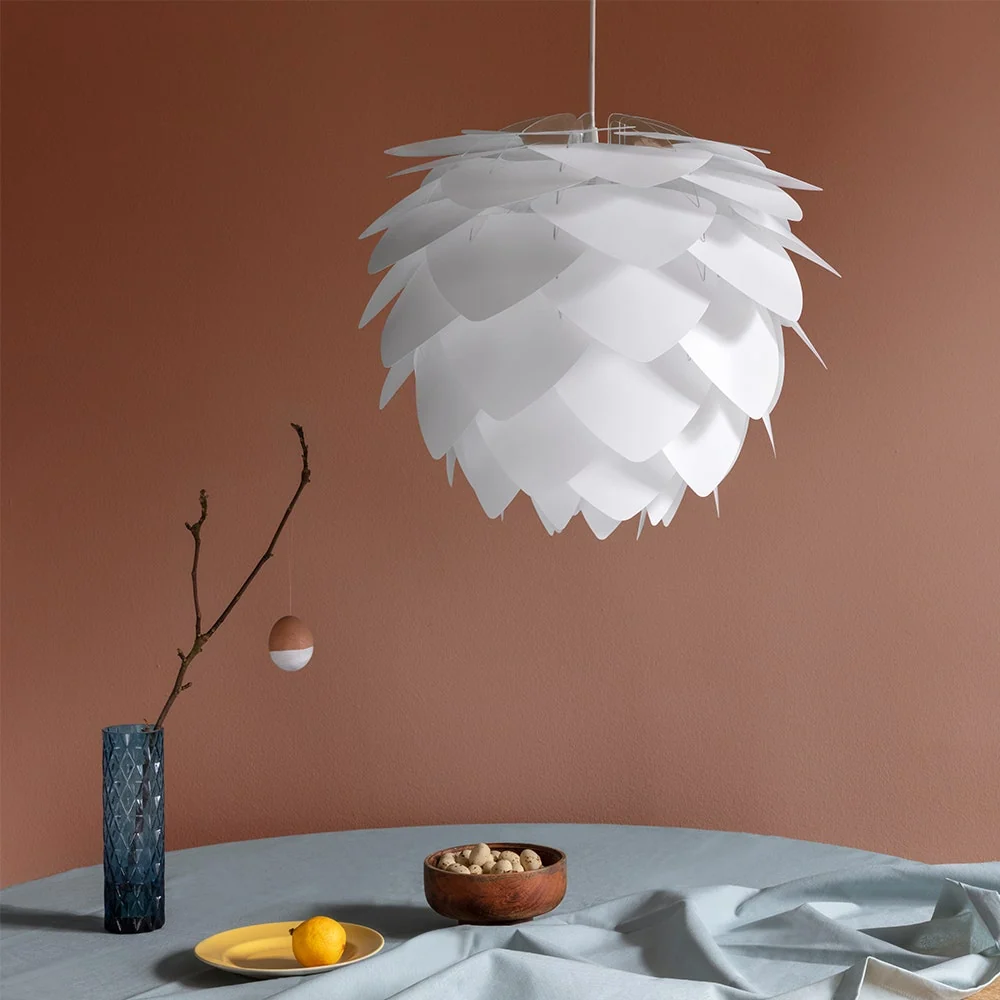 Umage Silvia Medium hanglamp white - met koordset zwart - Ø 50 cm