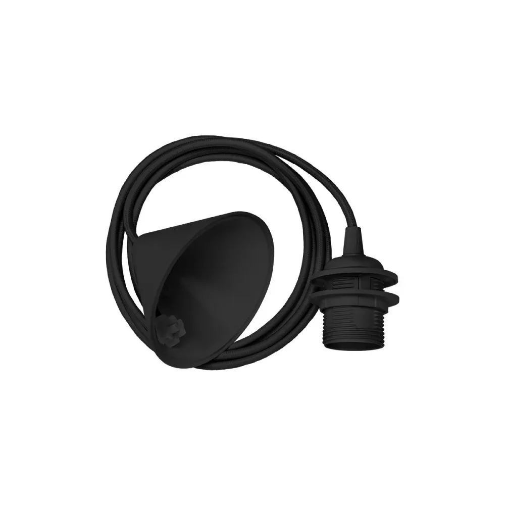 Umage Silvia Mini hanglamp white - met koordset zwart - Ø 32 cm
