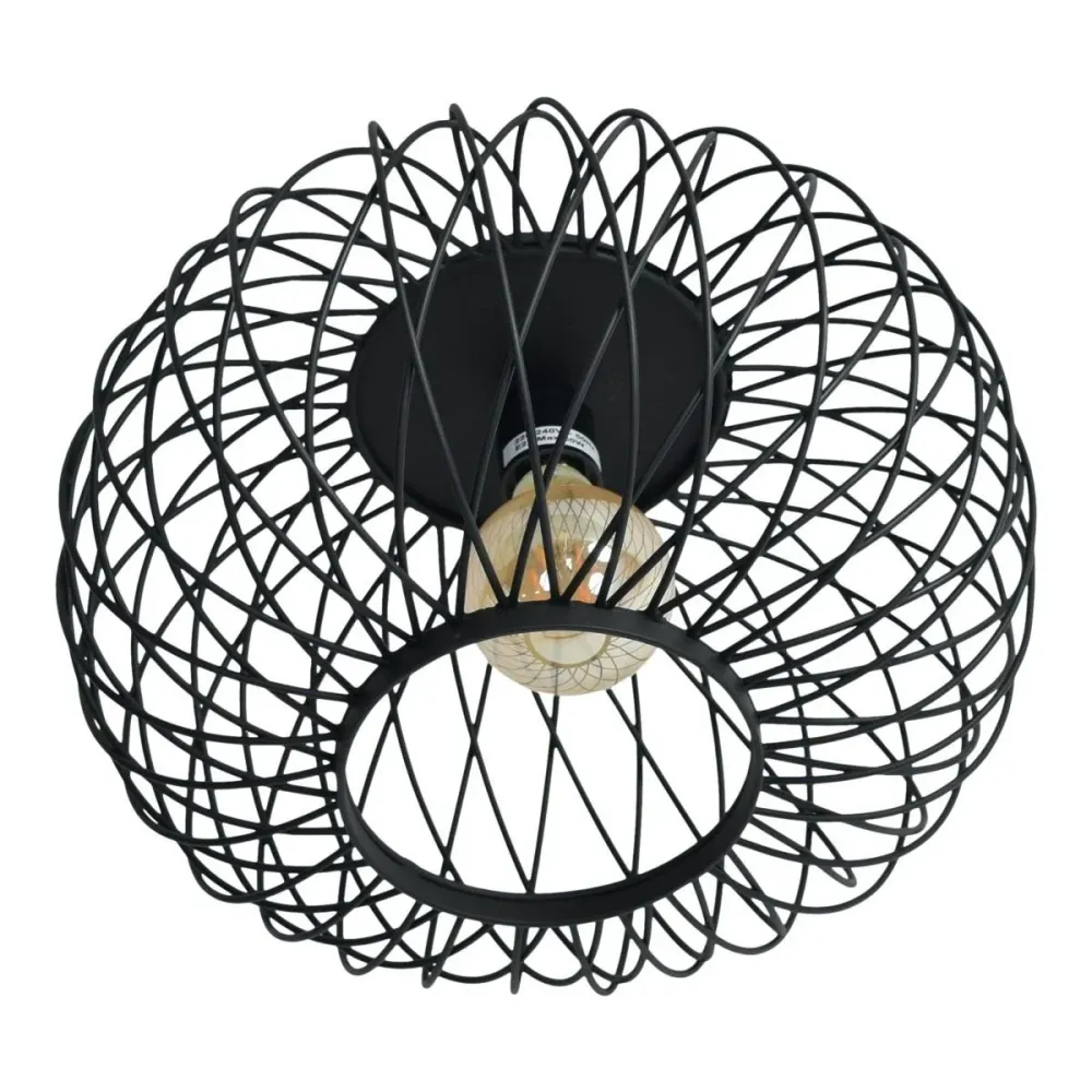 Urban Interiors plafondlamp Twist - 1 lichts - 37 x 24 cm - zwart