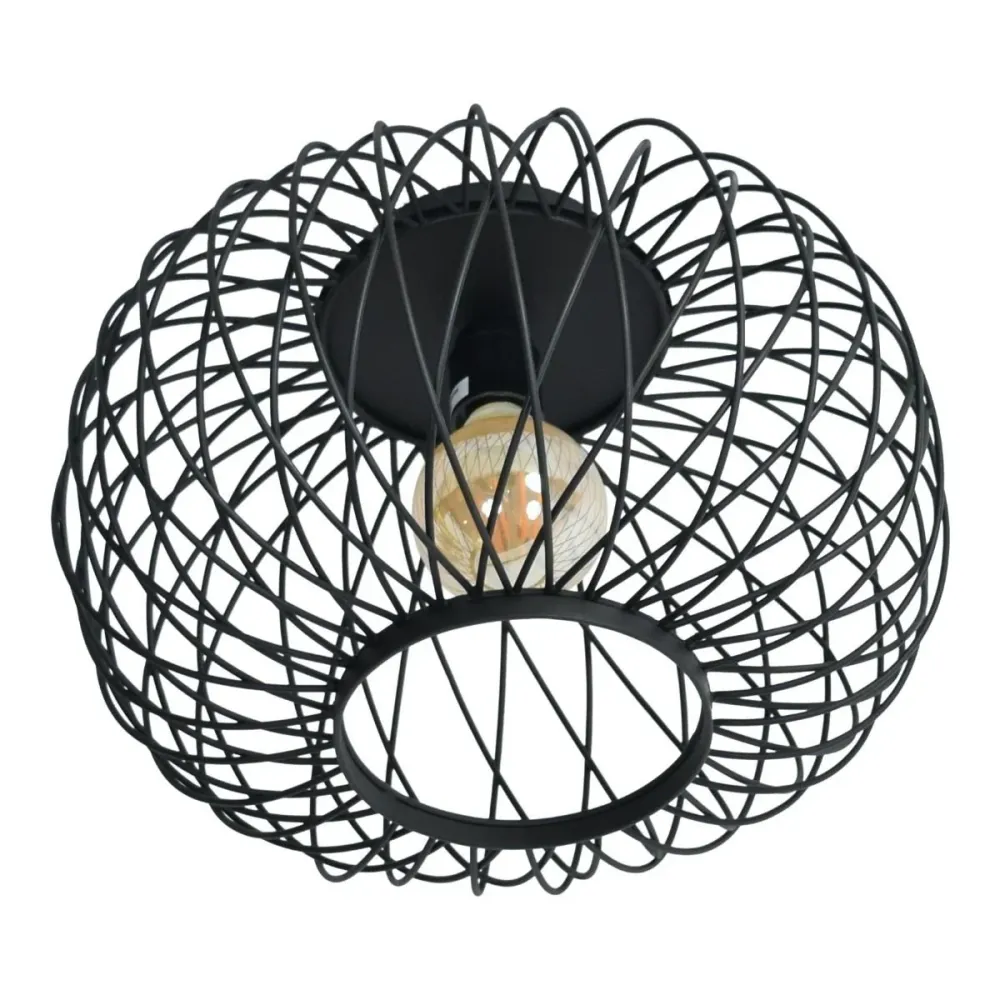 Urban Interiors plafondlamp Twist - 1 lichts - 37 x 24 cm - zwart