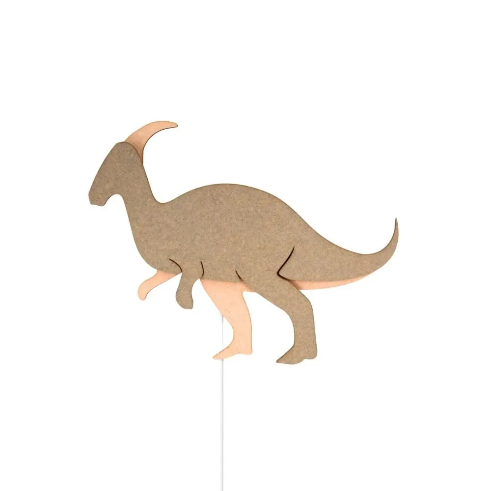 van Tjalle en Jasper - Dino Wandlamp Parasaurolophus