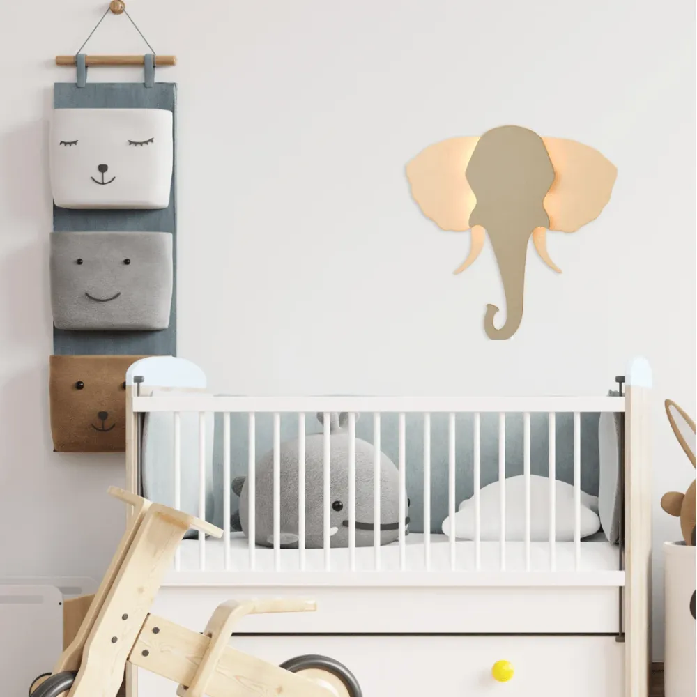 van Tjalle en Jasper - Olifant wandlamp