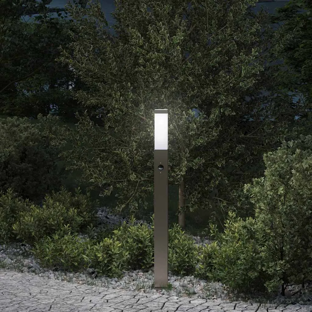 Bolderverlichting met sensor 80 cm RVS IP44 vidaXL