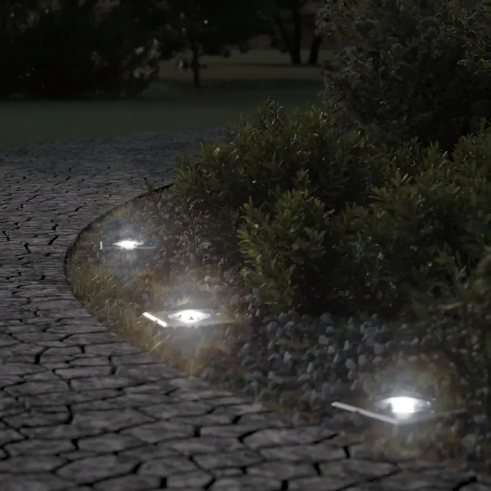 Buitengrondverlichting vierkant 10,5x10,5 cm aluminium zwart vidaXL