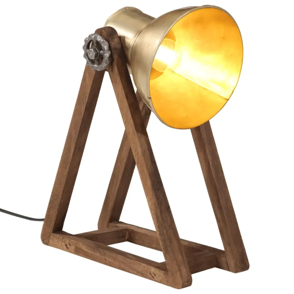 Bureaulamp 25 W E27 30x17x40 cm antiek messingkleurig vidaXL
