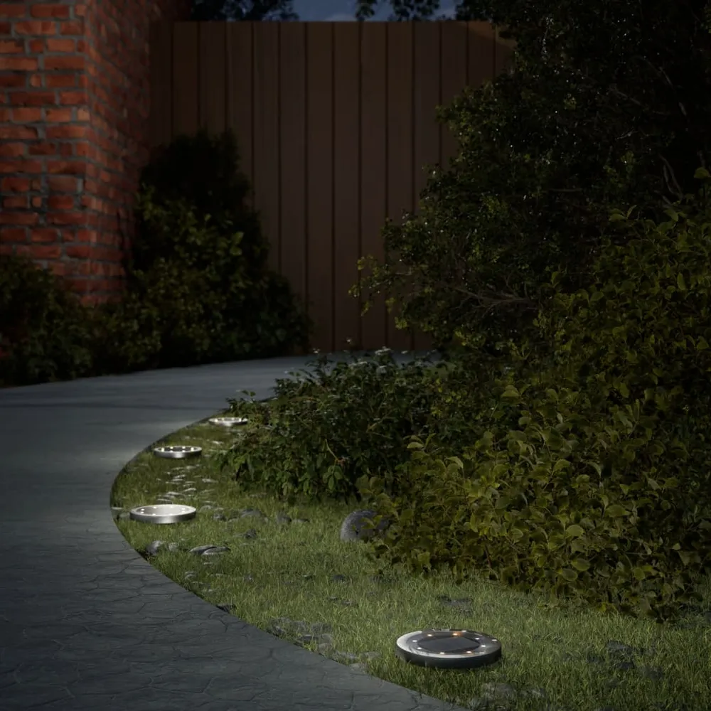 Grondlampen 12 st solar met grondpennen warmwit vidaXL