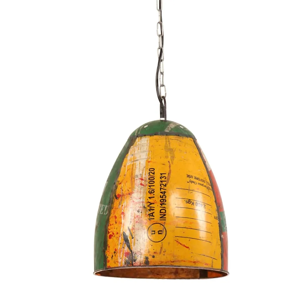 Hanglamp industrieel rond 25 W E27 32 cm meerkleurig vidaXL