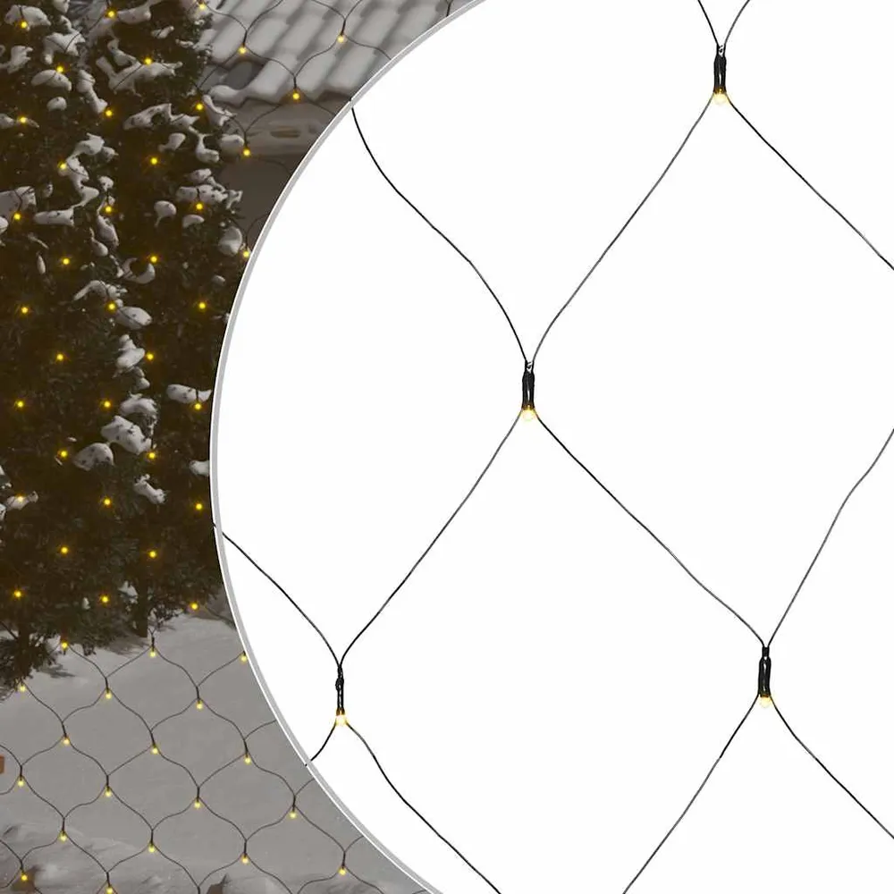 Kerstnetverlichting 544 LED's binnen en buiten 4x4 m warmwit vidaXL