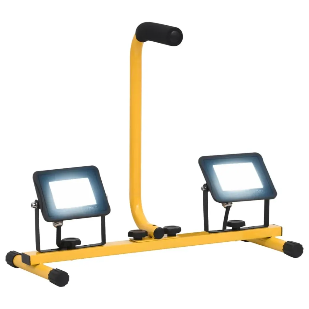 Spotlight met handvat LED 2x20 W koudwit vidaXL