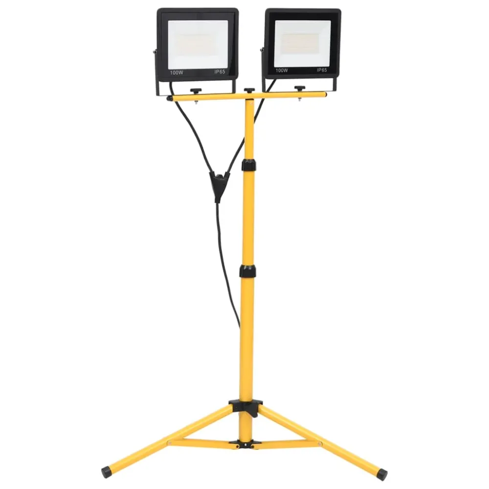 Spotlight met statief LED 2x100 W koudwit vidaXL