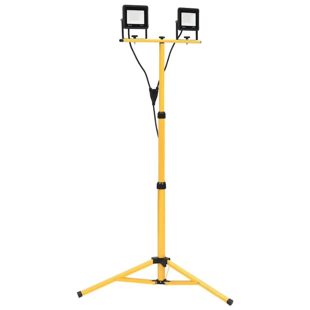 Spotlight met statief LED 2x20 W warmwit vidaXL