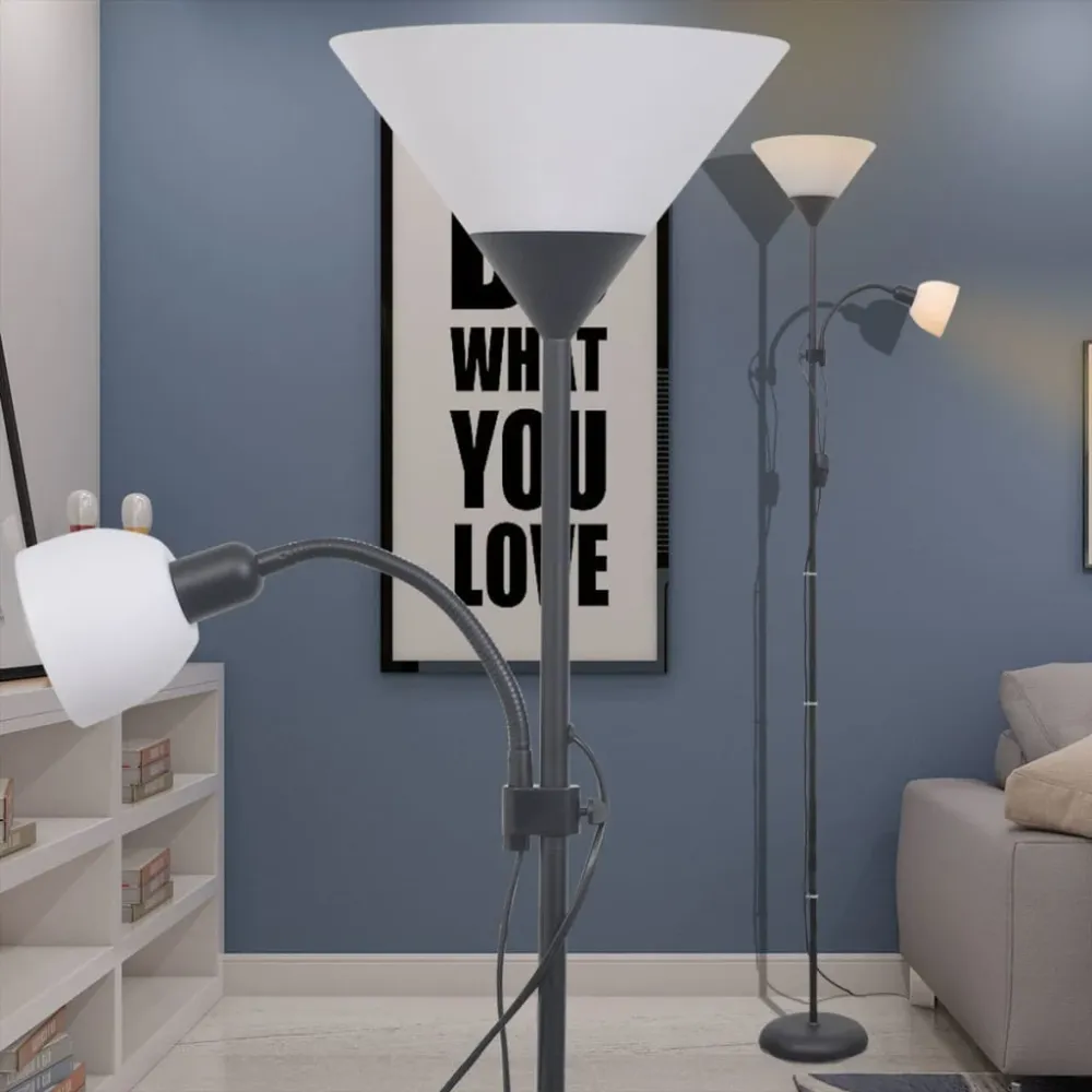 Vloerlamp zwart vidaXL