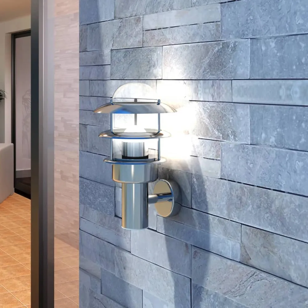 Wandlamp roestvrijstaal vidaXL