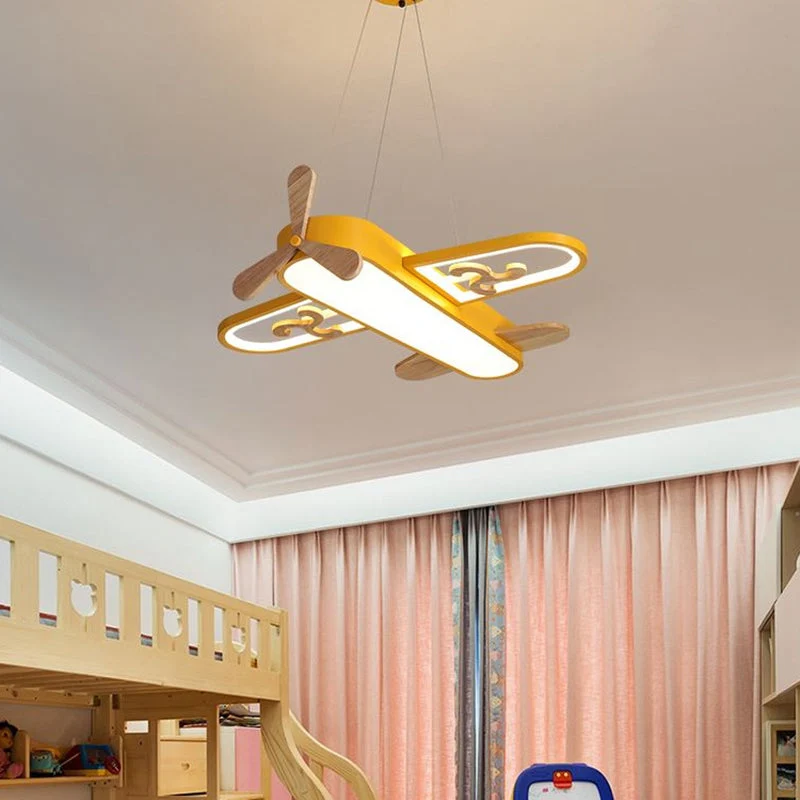 Vliegtuigvormige Kinderkamer Hanglamp - LED Kroonluchter | Stijlvol